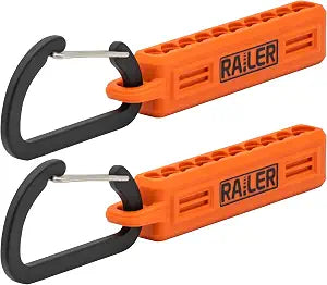 Portable 10-Hole Bit Storage Organizer with Carabiner Clip for Tool Kits
