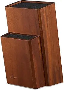 Universal Knife Block Without Knives, Acacia Wood Countertop Knife Holder