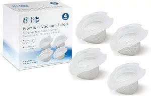 Fette Filter - 4 Pack Vacuum Replacement Filters Compatible with Swiffer Sweep and Vac. Compare to Part #99196
