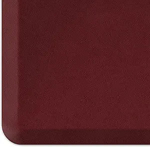 NewLife by GelPro Anti-Fatigue Designer Comfort Kitchen Floor Mat, 20" x32, Leather Grain Cranberry