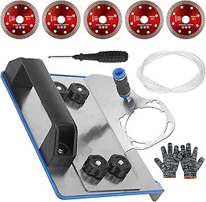 45 degree tile chamfering tool, 100-Type Universal 45 Degree Tile Chamfering Stand Type Angle Grinder,Angle Grinders with Gloves & 39Inch Hose
