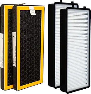 Filter-Monster Replacement Pack Compatible with HoMedics PetPlus AT-PETODR and TotalClean AT-OFL Filters for AT-PET01, AT-PET02, 4 Pack