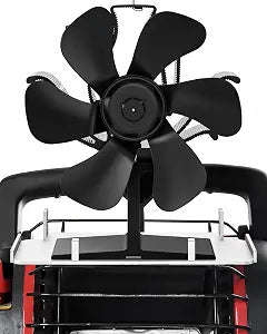 Wood Stove Fan Heat Powered with Tray for Heater, Fireplace Fan for Camping