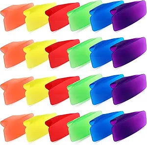 LemonRoad 24 Pack Toilet Bowl Deodorizer Rim Hanger Air Freshener Fruity Scent Toilet Bowl Fresheners for Bathroom Car Wardrobe (Bright Color)