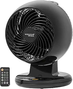 IRIS USA 586807 Woozoo, Remote Controlled Whole Room Oscillating Circulating Fan, 1 Pack, Black,7"