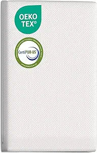 Pack and Play Mattress (38"x26"x1.25"), Portable Crib Mattress Pad for Pack N Play, Play Pen, Soft, Waterproof, Washable, Breathable Pad for Babies and Toddlers