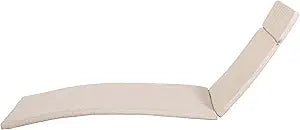 Soleil Outdoor Water Resistant Chaise Lounge Cushion (Textured Beige)