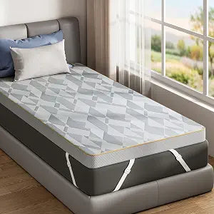 PERLECARE Firm Mattress Topper Twin XL, 3" Hard Mattress Topper for Pressure Relief, Mattress Pad with Cooling Bamboo Cover, High Density Memory Foam, Removable & Washable