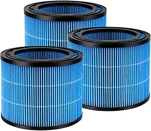 Nispira 3-packs PEHUMEVA Eva Replacement Filter for Pure Enrichment MistAire Eva 4-Speed Humidifier, Washable & Reusable, Reduces Mineral Build-Up