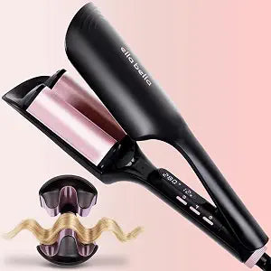 ELLA BELLA® Ultimate Waver Curling Iron, Crimper Hair Tool, Dual Voltage