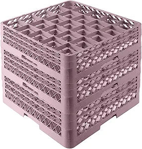 3 Pack 25 Compartments with 2 Extenders Dish Drying Rack Durable Food Grade PP Plastic Organizer Countertop Kitchen Storage for Plates, Glasses