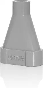 Leviton Concrete Floor Box Y Conduit Adapter, FBYAD-GY, Gray