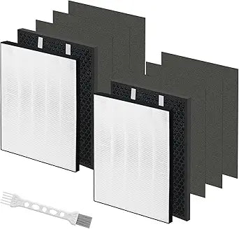 2 Sets Air220 Air320 Replacement Filter Compatible with Bissell Air320 Air220 2768A 2609A, 2 Filters, 6 Pre Filters and 2 Activated Carbon Filters, Compare Part 2677,2678,2804