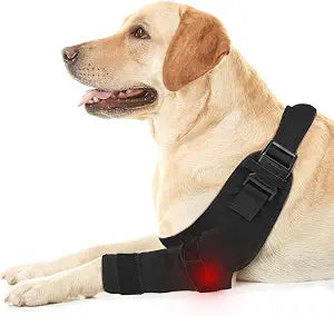 Dog Elbow Protector Brace Sleeve for Elbow Dysplasia Arthritis Pressure Sores Dysplasia Calluses Breathable Adjustable Dog Front Leg Sleeve Anti-Licking for Post-Surgery Care Recovery(Left Leg, XL)