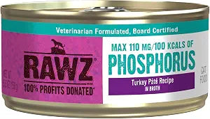 Rawz Turkey Canned Cat Food, 5.5 Ounces (Case of 24 Cans)