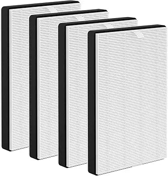 4 Pack F2 A2 True HEPA Replacement Filter Compatible with 3M Filtrete Room Purifier Models FAP-C02WA-G2 FAP-C03BA-G2 FAP-T03BA-G2 FAP-SCO2N FAP-CO2-A2 FAP-CO3-A2 FAP-TO3-A2