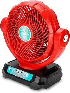 For Milwaukee 18V Battery Fan, 3 Speed Cordless Motor Low Noise for Camping, Gym, Garage, Travel, Office, Bedroom