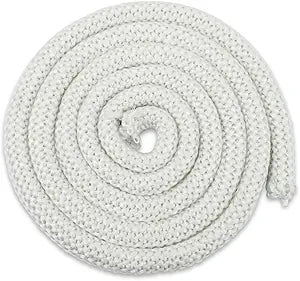 Wood Stove Door Gasket Rope,High Temperature Round Fiberglass Rope Seal for Fireplace,Oven,Pellet Stove,Central Boiler,Wood Stove Replacement Gasket Kit for Woodburning Stoves(1" x 10ft Rope)