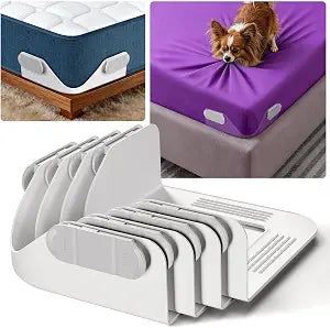 B-Land Bed Sheet Holders for Corners:Non-Stretch Fitted Sheet Grippers