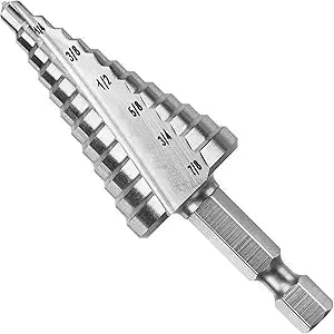 Bosch IMSDC2 3/16 in. to 7/8 in. High-Speed Steel Turbo Impact Step Drill Bit