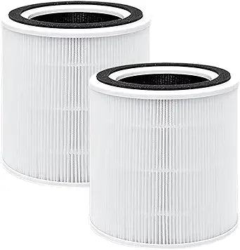 Nispira TT-AP005 Replacement Filter for TaoTronics Air Purifier 3-in-1 True HEPA Smoke Dust VOCs Remover, 2 Packs