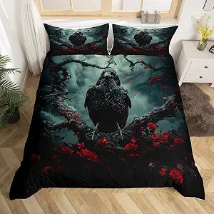 Feelyou Crows Duvet Cover Queen Size
