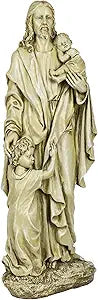Joseph's Studio by Roman, 24" H Jesus with Children Garden Statue, Religious Outdoor Dcor