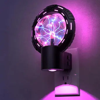 L LOHAS LED Plug-in Night Light for Kids, Color Changing Globe Plasma Lamp