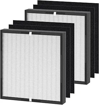 BF35 Replacement Filter compatible with Alen BreatheSmart Classic Air Cleaner Puri-fier, True HEPA Fit for Alen Air Puri-fier, 2 True HEPA Filters + 4 Carbon Pre-Filters