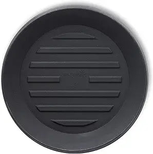 Crescent Garden Universal Round Planter Saucer, Durable Drainage Dish for Plant Pots, Heavy-Duty Plant Dishes Saucer, Indoor & Outdoor Plant Trays - Caviar Black (18.5 inch Inner, 23.5 inch Outer)