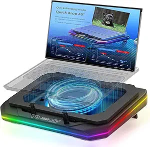 Cooling Pad for Msi Vector GP Series Vector GP68 12VH 006 Gaming Laptop Cooler with Powerful Turbo Cooling Fan Can Fast Cooling CPU+GPU 40 C,Variable Speed,6 RGB Light 3 USB-A
