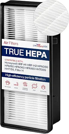 Filter H HEPA Filter Replacement Compatible with Honeywell HRF-H1 HRF-H2 HPA050 HPA150 HPA060 HPA160 HHT055 HHT155 Air Purifiers by LifeSupplyUSA