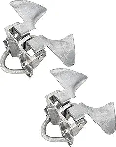 Chain Link Butterfly Gate Latch, Chain Link Fence Latch Kennel Gate Latch for 1-3/8" Gate Frame and 2-3/8" Gate Post, 2 Pack