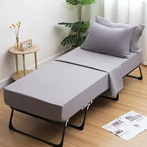Cot Sheets 31" x 75", Cot Sheet Set 4 Piece, Gray