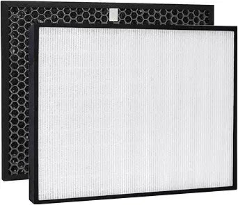 SPA-421A Replacement Filter for RabbitAir BIOGS CLASSIC SPA-421A SPA-582A Air Purifiers | H13 True HEPA + Activated Carbon Filter, 3-in-1 System | 2 Pack for Cleaner Air