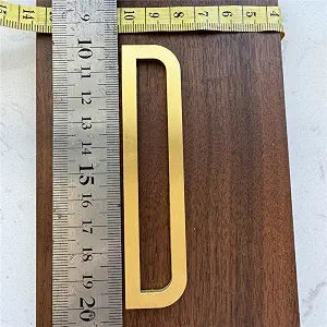 3.9Inch Self Adhesive Solid Brass English Letters for Wall Decor Metal House Numbers Mailbox Numbers Street Address Plaques Numbers Hardware (Letter D)