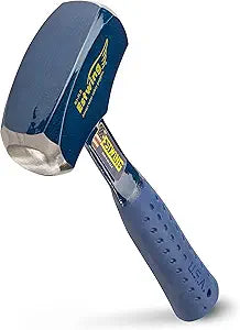 ESTWING Drilling/Crack Hammer - 3-Pound USA Made Sledge Hammer with Forged Steel Construction & Shock Reduction Grip - B3-3LB