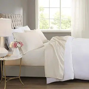 Madison Park 600 TC Cooling Cotton Blend Cal King Sheet Set, Ivory 4 Piece