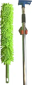 Tiptoe Stick for Ceiling Fan Pull Chains Portable Hand Fan Switch Controller for Electric Power Light Bulb and Fan Speed Adjustment Extension Tool for use in Home, Restaurant, Patio (Large- 8 foot)