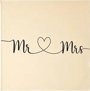 Ethisa Mr and Mrs Throw Blanket - Wedding Gifts for Couples, Bride and Groom - 80x60 Inch Soft Fleece Couples Gift for Engagement, Bridal Shower, Anniversary & Housewarming - Romantic Home Decor