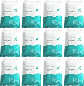12 Sets Disposable Bed Sheets Include Quilt Cover Pillowcases Bed Sheets Portable Soft White Cover for Hospital Hotel Business Trip Spa Travel