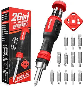 SHARDEN 26-in-1 Ratcheting Screwdriver Set Multi Screwdriver Tool Kit