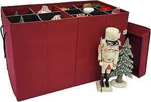 612 Vermont Tall Nutcracker and Figurine Storage Box with Adjustable Dividers, 17 H x 26 L x 13.5 D (SB-40062-VT)