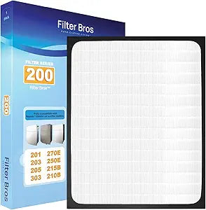 Filter Bros 200 High Efficiency Replacement Filter Particle Fits BLUEAIR 205, 280i