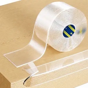 Clear Edge Protector Strip, 1.6 in x11.5 FT Self-Adhesive Anti-Collision Tape, Waterproof Invisible Furniture Corner Guard for Home Cabinet Door Table