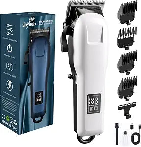 SHYEEH Cordless Hair Clippers for Men, Professional Barber Clippers