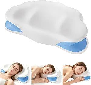 Cervical Neck Pillow for Pain Relief, Cloud Pillow for Sleeping | Neck Support Pillow, Ergonomic Contour Pillow, Memory Foam Cervical Pillows for Side Back Stomach Sleepers