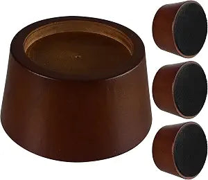 2 inch Wood Bed Risers Set of 4, Round Furniture Risers for Couch & Chair