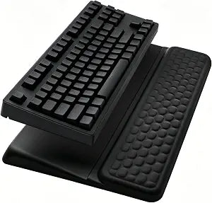 Computer Keyboard Stand with Wrist Rest Support Pad, Black