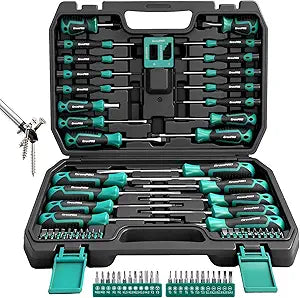 GRENPRO Screwdriver Set Precision 90pcs, S2 Alloy Steel Small Screwdriver Set, Torx Screwdriver Sets with Sturdy Tool Box, Includes Slotted Phillips Torx Tool Kit